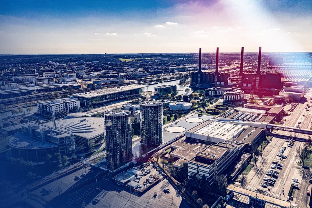 Stadtbild von Wolfsburg - Standort der EXPERTS & TALENTS Unternehmensgruppe