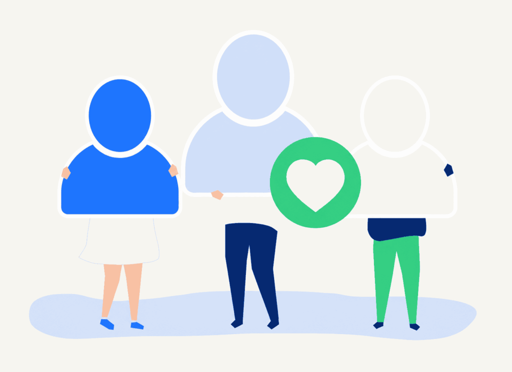 Blogbeitrag Zeitarbeit. Grafik mit Menschen zu sehen